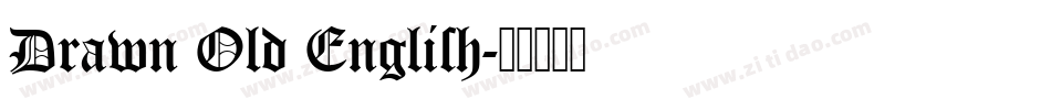 Drawn Old English字体转换